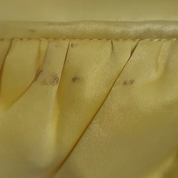 Neiman Marcus Yellow Satin Clutch - Picture 4 of 9